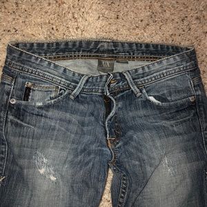 A/X Armani Exchange Distressed Jeans